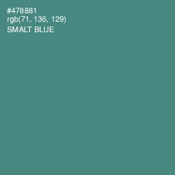 #478881 - Smalt Blue Color Image